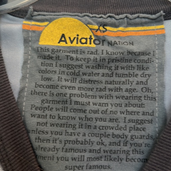 Aviator Nation Velvet Soul Cycle XS - Picture 3 of 3